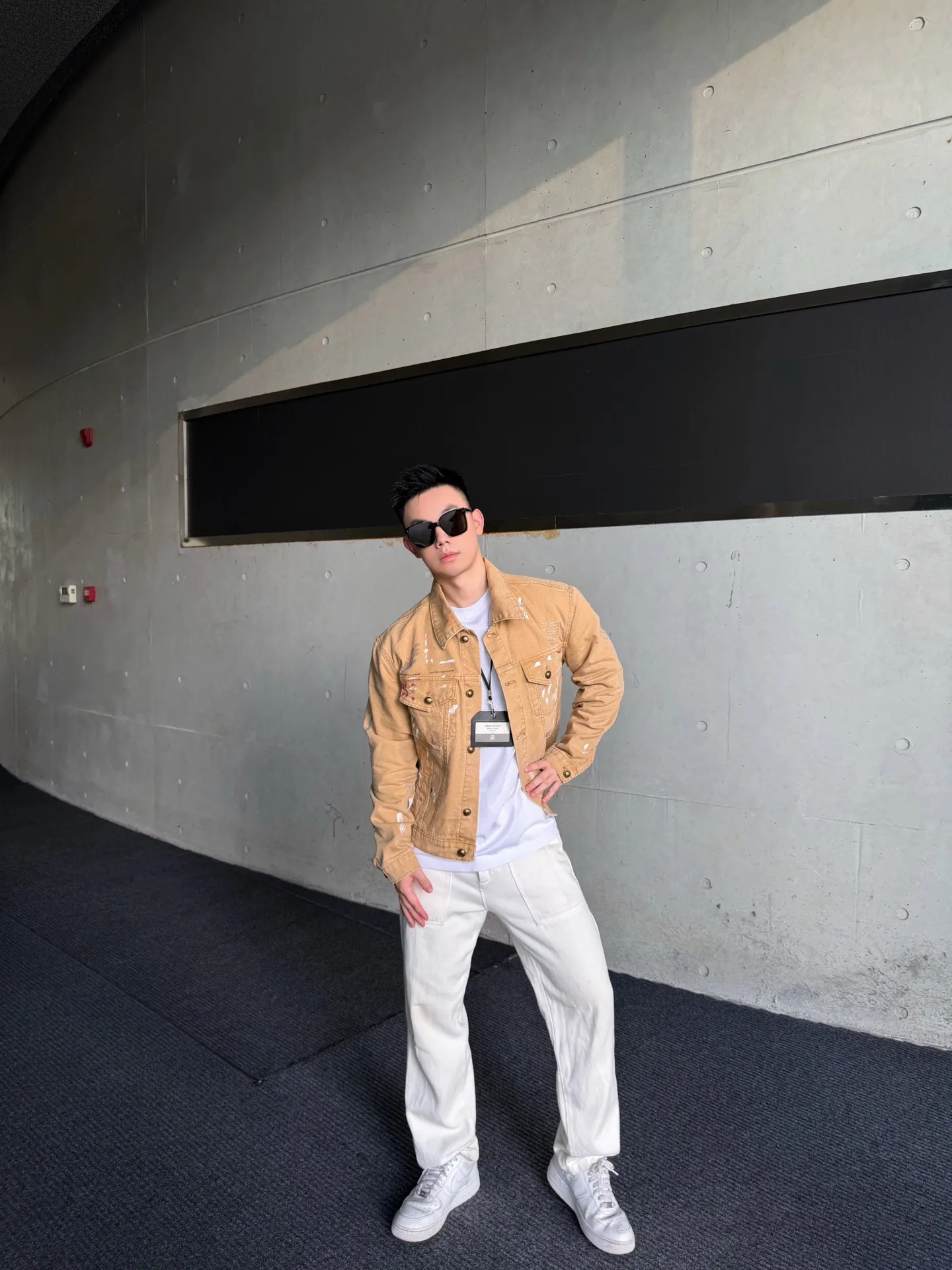 Louis Vuitton/Louis Vuitton splash graffiti suit denim jacket